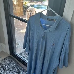 Polo Ralph Lauren 4XLT light blue shirt men’s classic